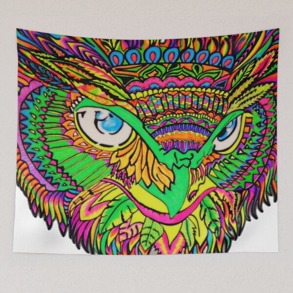 Item preview, LUCKY OWL - PERU COLORFUL  designed and sold by vanessaperu.