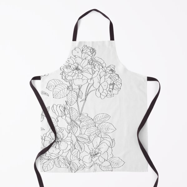 Item preview, Eight Blooming Roses in Black Lines designed and sold by Saanis.
