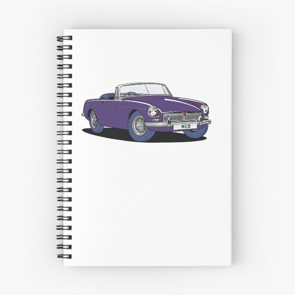Item preview, MGB vintage car in Purple designed and sold by Webazoot Industries - Car Art.