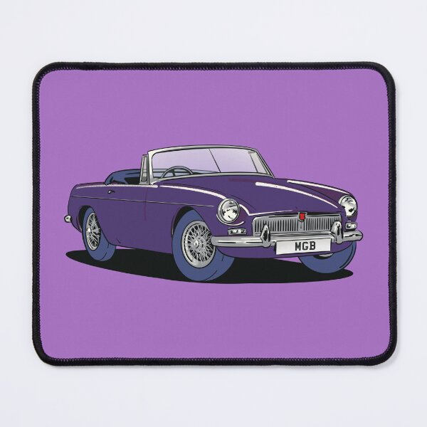 Item preview, MGB vintage car in Purple designed and sold by Webazoot Industries - Car Art.