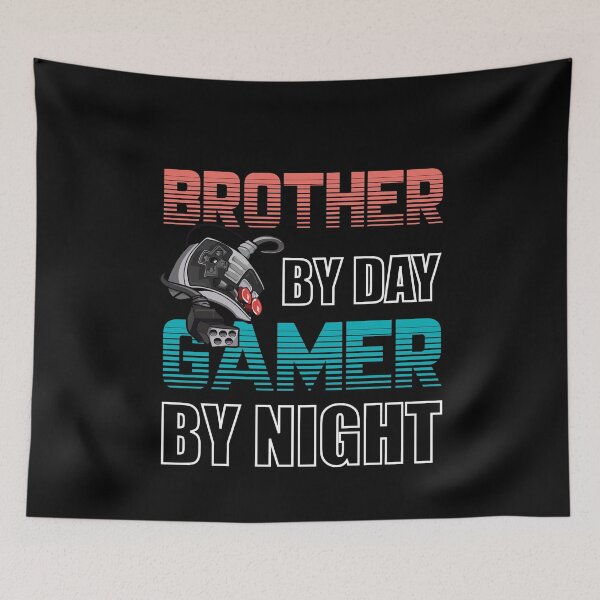 Item preview, BROTHER BY DAY GAMER BY NIGHT designed and sold by OverbeeDesigns.
