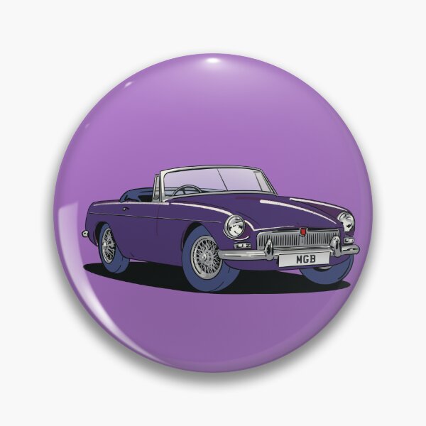Item preview, MGB vintage car in Purple designed and sold by Webazoot Industries - Car Art.