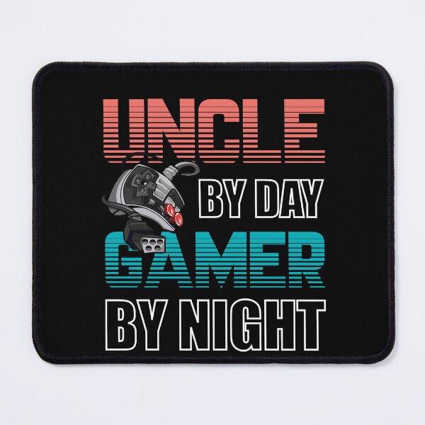Item preview, UNCLE BY DAY GAMER BY NIGHT designed and sold by OverbeeDesigns.