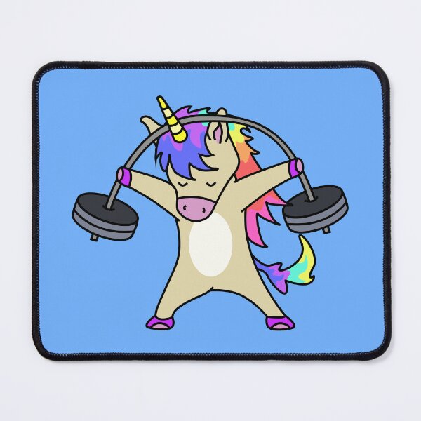 Item preview, My own weightlifting unicorn drawing designed and sold by Blondiabshop.