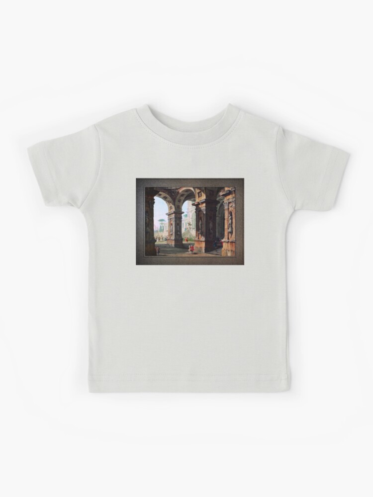 Leonardo da Cutro and Ruy Lopez Play Chess at the Spanish Court by Luigi  Mussini Remastered Xzendor7 Classical Art Old Masters Reproductions Kids  T-Shirt for Sale by xzendor7