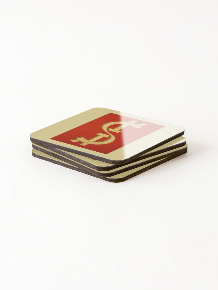 Thumbnail 4 of 5, Coasters (Set of 4), Working dollar designed and sold by Rashkin.