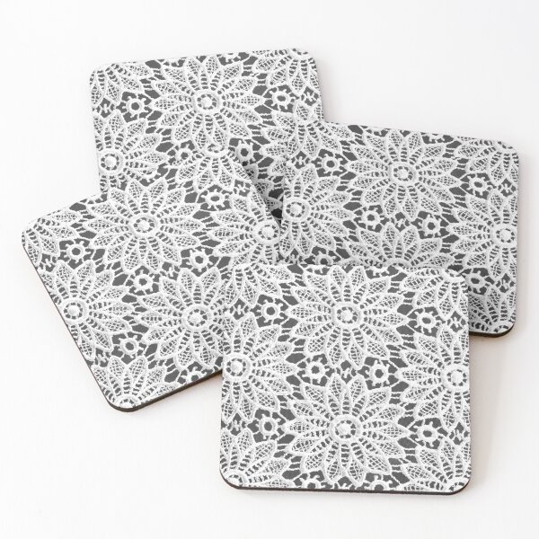 Item preview, Folk Swirly Flowers Lace, Swirly Vintage Retro Lace - Floral Swirly Pattern Art. Elegant Timeless Vintage Floral Romantic Pattern Folk Art designed and sold by MrGiftee.