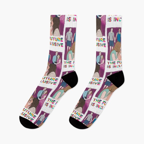 Item preview, The Future Is Inclusive - LGBT Queer Gay Couple Pride - Ally Illustration designed and sold by shi-RLY.