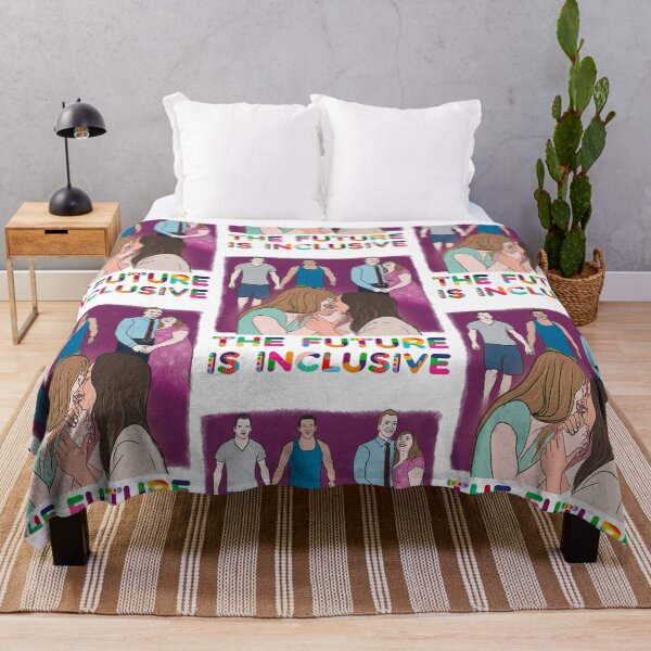 Item preview, The Future Is Inclusive - LGBT Queer Gay Couple Pride - Ally Illustration designed and sold by shi-RLY.