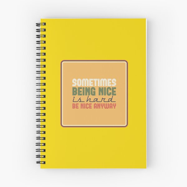 Item preview, Sometimes being nice is hard be nice anyway Retro note to self Vintage Wisdom designed and sold by Vintage Wisdom.