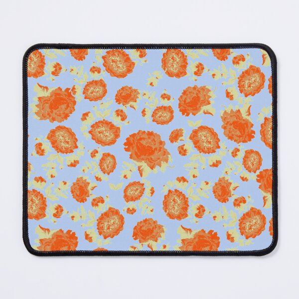 Item preview, Baby blue, orange flowers is the trend of the spring 2022 designed and sold by popping daisy.