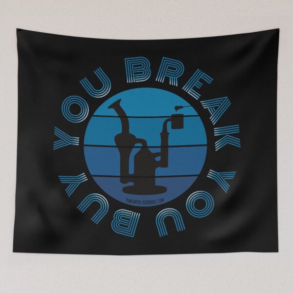 Item preview, Retro Vintage Sunset Blue Dab Rig-You break you buy  designed and sold by YomeHayin.