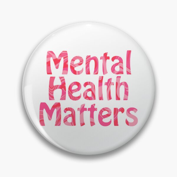 Item preview, Mental Health Matters Pink Text designed and sold by Rachellord22.