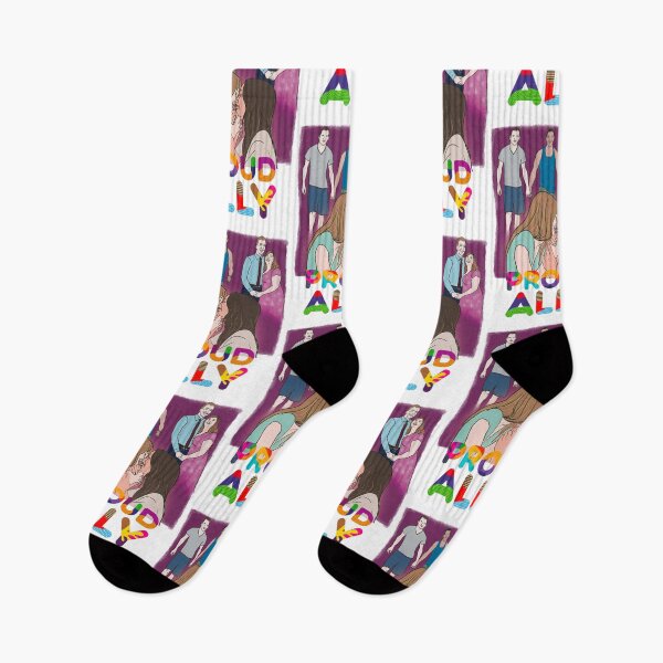 Item preview, Proud Ally - LGBT Queer Gay Couple Pride Illustration - gay rights support designed and sold by shi-RLY.