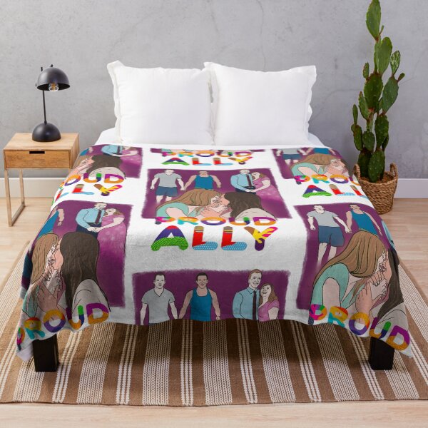 Item preview, Proud Ally - LGBT Queer Gay Couple Pride Illustration - gay rights support designed and sold by shi-RLY.