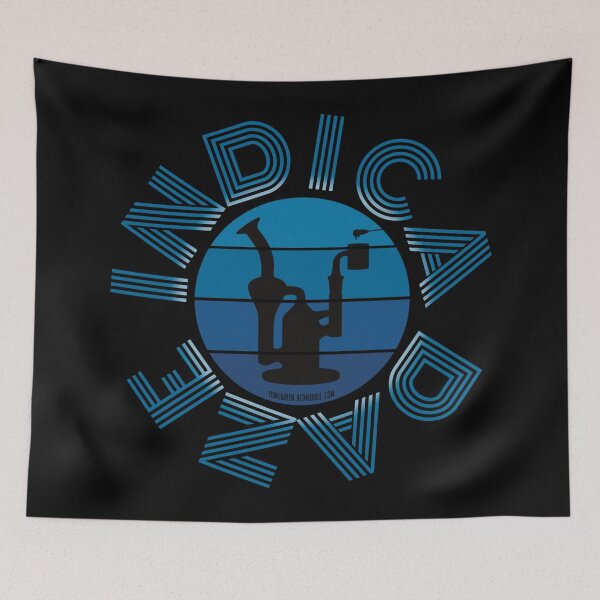 Item preview, Retro Vintage Sunset Blue Dab Rig-Indica daze designed and sold by YomeHayin.