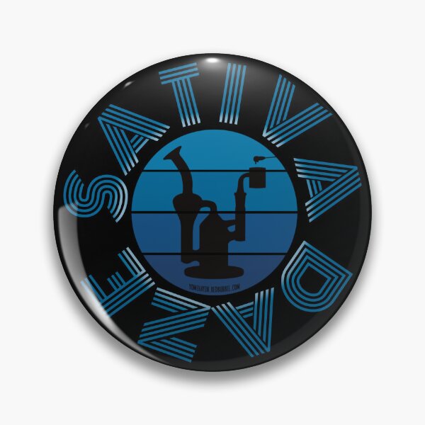 Item preview, Retro Vintage Sunset Blue Dab Rig-sativa daze designed and sold by YomeHayin.