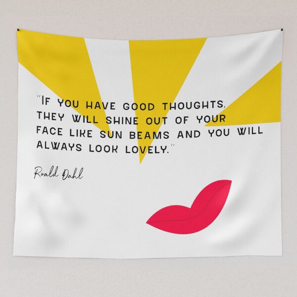 Item preview, Look lovely with good thoughts sun beams happy quote.  Caroline Laursen original designed and sold by Caroline Laursen.