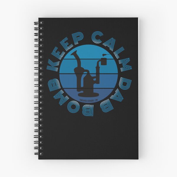 Item preview, Retro Vintage Sunset Blue Dab Rig-Keep calm dab bomb  designed and sold by YomeHayin.