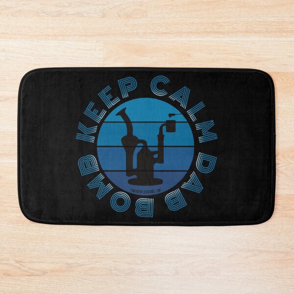 Item preview, Retro Vintage Sunset Blue Dab Rig-Keep calm dab bomb  designed and sold by YomeHayin.