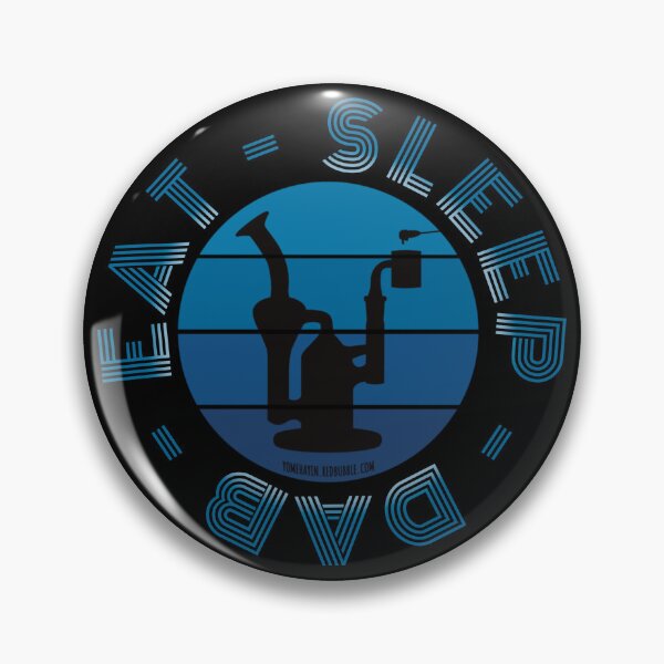 Item preview, Retro Vintage Sunset Blue Dab Rig-Eat sleep dab repeat  designed and sold by YomeHayin.