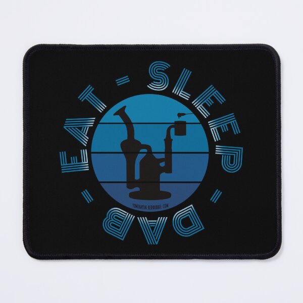 Item preview, Retro Vintage Sunset Blue Dab Rig-Eat sleep dab repeat designed and sold by YomeHayin.