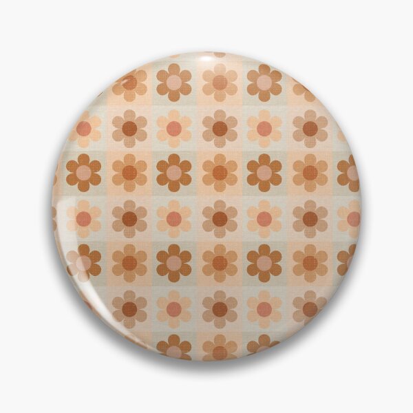Item preview, Daisy Check Terracotta  designed and sold by Onesweetorange.