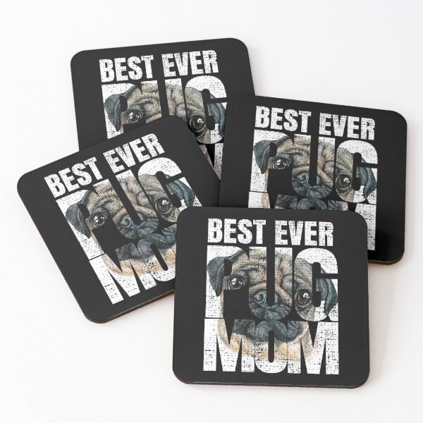 Item preview, Best Ever Pug Mom Vintage Pug Owner Dog Lover designed and sold by CharJens.