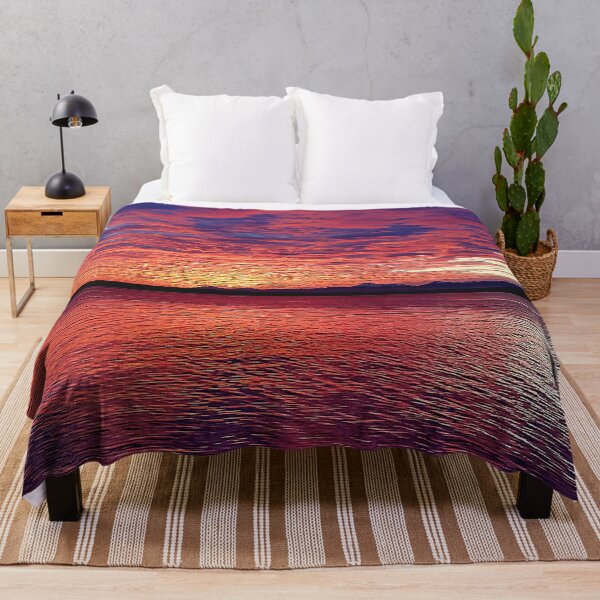Item preview, Red and Purple Pacific Northwest Sunset from the Edmonds Ferry designed and sold by SeaChangeDesign.