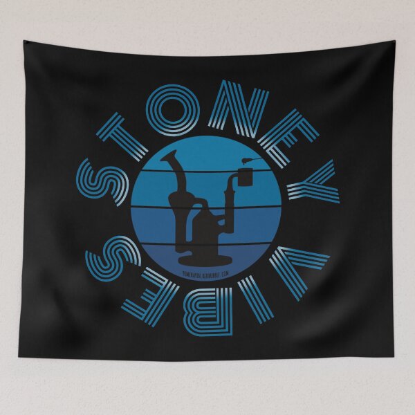 Item preview, Retro Vintage Sunset Blue Dab Rig-Stoney vibes designed and sold by YomeHayin.
