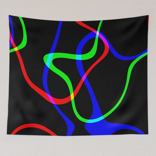 Item preview, Minimal Fluorescent Groovy Retro Neon Lines   designed and sold by Prawny.