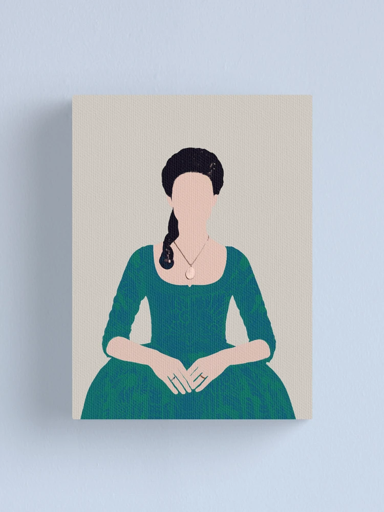 "Claire Fraser - Green dress - Outlander - Season 2" Canvas Print for Sale  by tvdlovership | Redbubble