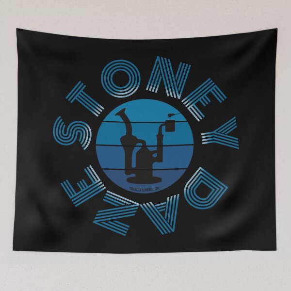 Item preview, Retro Vintage Sunset Blue Dab Rig-Stoney daze designed and sold by YomeHayin.