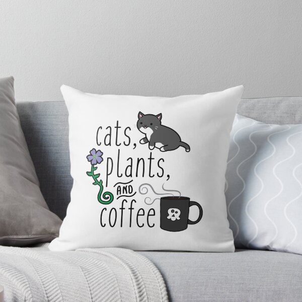 Item preview, Cats, Plants, and Coffee designed and sold by felinedreams.