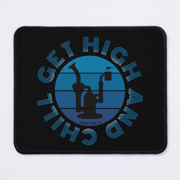 Item preview, Retro Vintage Sunset Blue Dab Rig-Get high and chill designed and sold by YomeHayin.