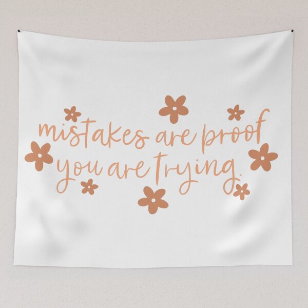 Item preview, Mistakes are proof you are trying  designed and sold by Handdrawnbyzoe.