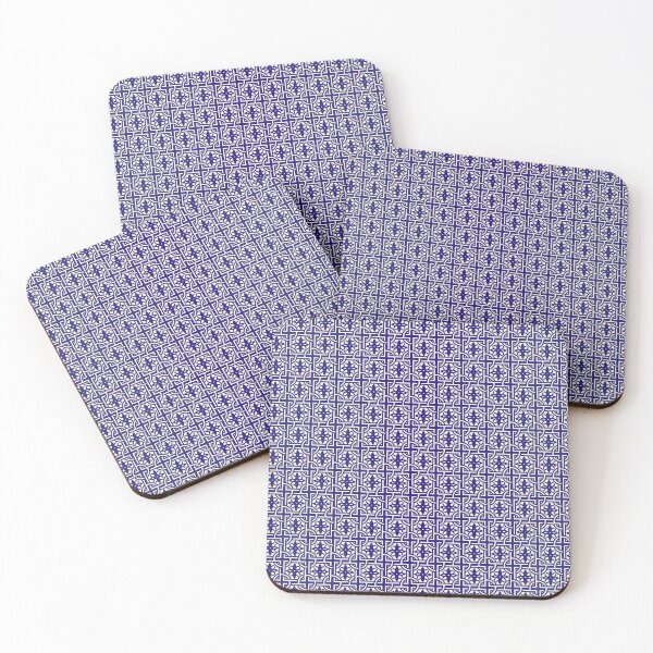Item preview, Blue geometric pattern in neoclassical style designed and sold by Pearl67.