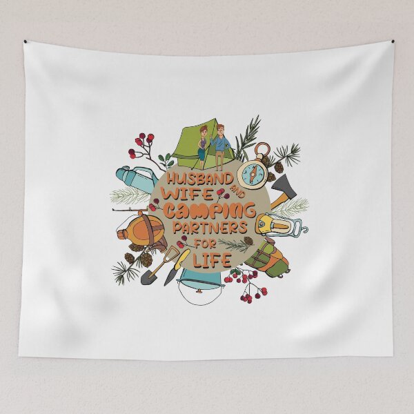 Item preview, Husband And Wife Camping Partners For Life Funny Couple Camping Lovers Gift designed and sold by pedrored369.