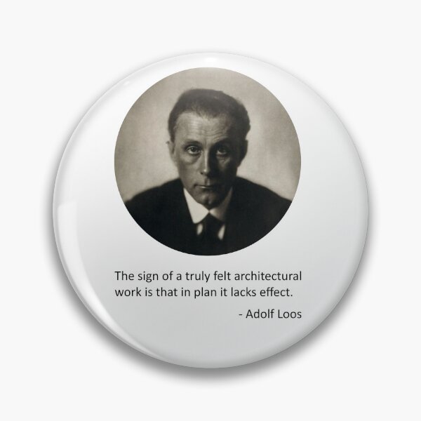 Item preview, Adolf Loos quote (without background) designed and sold by MichaelEpp.