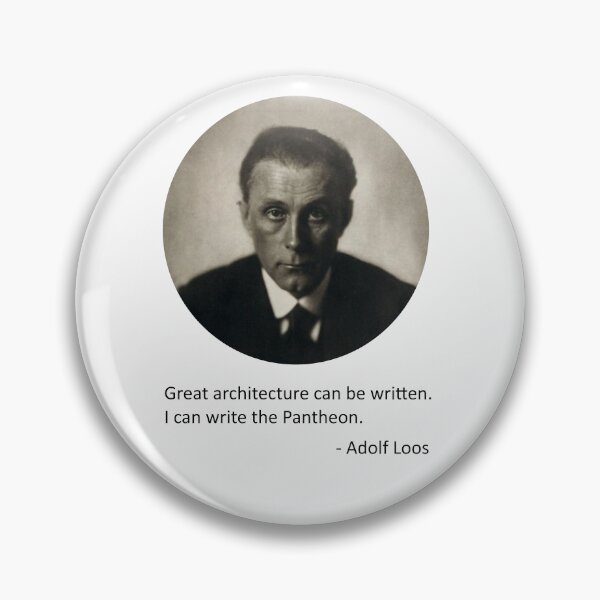 Item preview, Adolf Loos quote (without background) designed and sold by MichaelEpp.