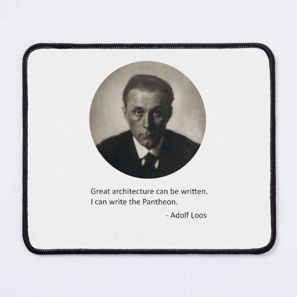 Item preview, Adolf Loos quote (without background) designed and sold by MichaelEpp.