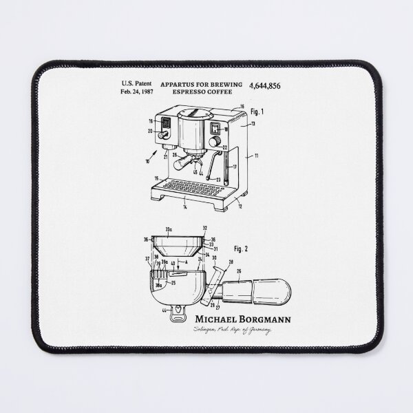 Item preview, Espresso Coffee Patent, Coffee Blueprint, Coffee Art, Kitchen Decor designed and sold by anodyle.