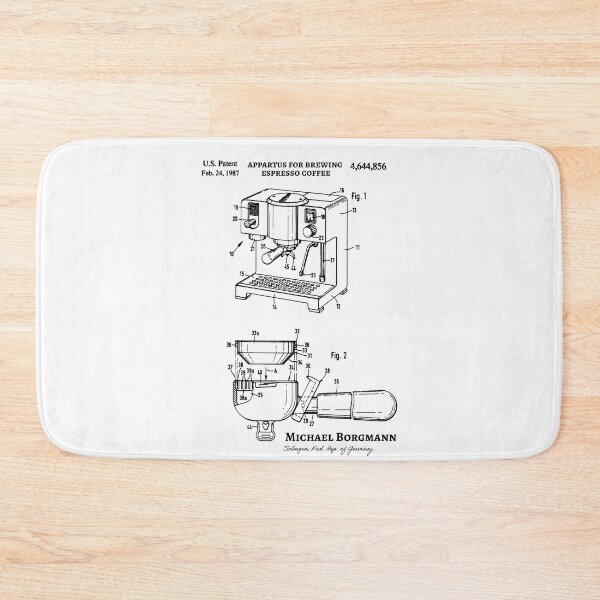 Item preview, Espresso Coffee Patent, Coffee Blueprint, Coffee Art, Kitchen Decor designed and sold by anodyle.
