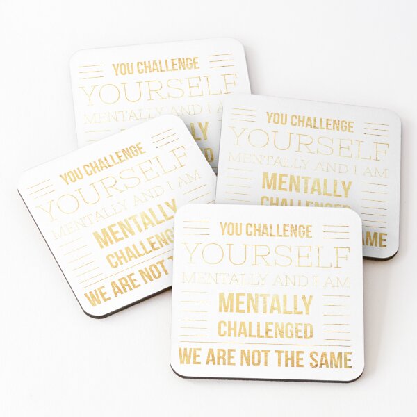 Item preview, Funny Sarcastic Sticker, I Am Mentally Challenged, Meme Sticker designed and sold by MugzOnMugz.