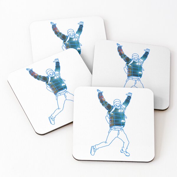 Item preview, This puffer jacket man is jumping for joy! designed and sold by HFGjewels.