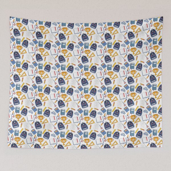 Item preview, school stuff doodle pattern designed and sold by zizimentos.