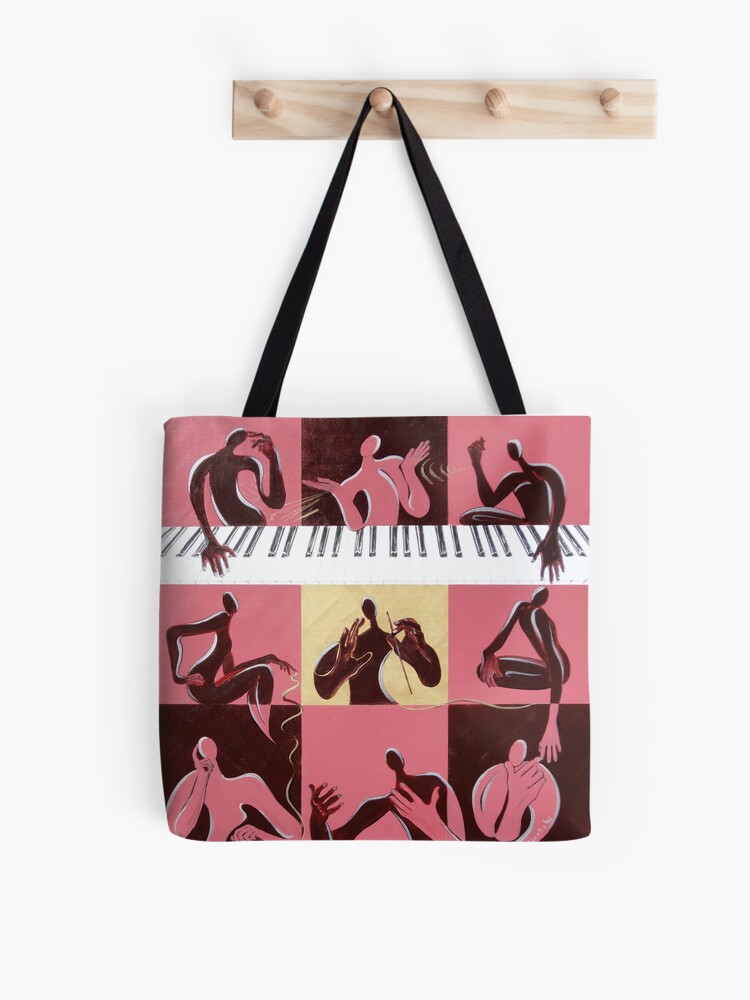 Thumbnail 1 of 2, Tote Bag, Music Therapy designed and sold by GalleryGiselle.