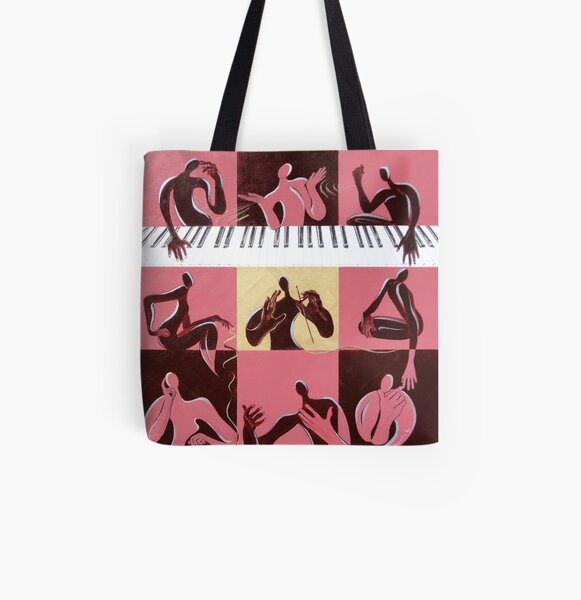 Music Therapy All Over Print Tote Bag