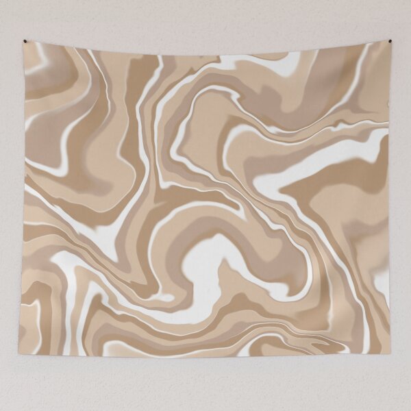 Aperçu de l'œuvre Couleurs neutres beiges Liquid Marble Paint Verser créée et vendue par Julie Erin Designs.