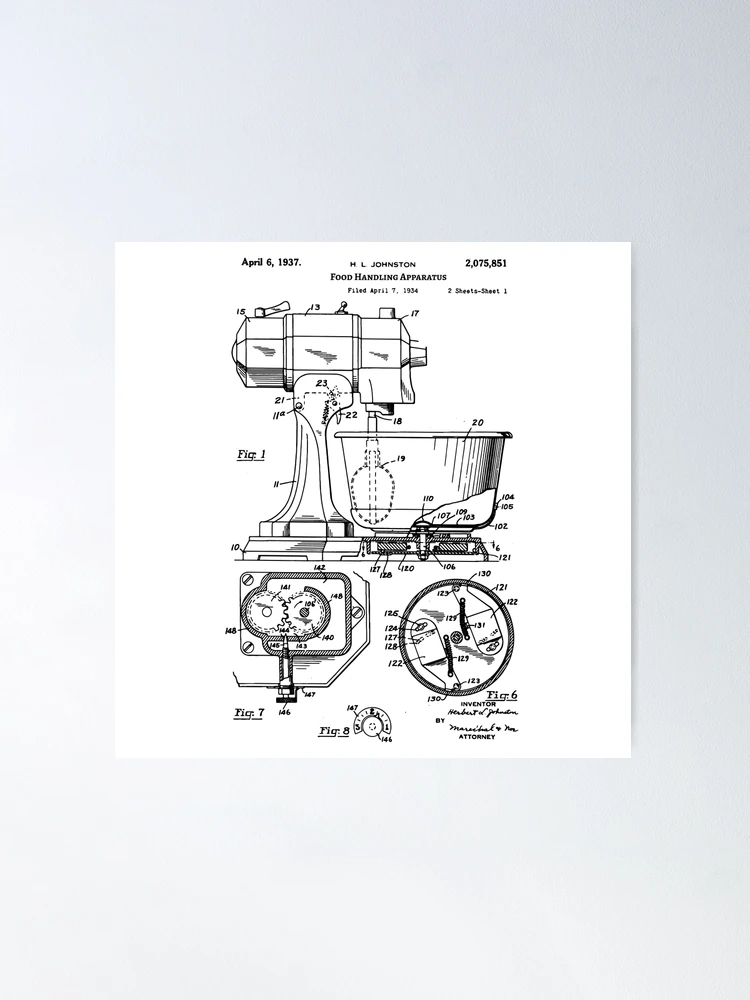 Retro Stand Mixer Poster for Sale by ejvalentine